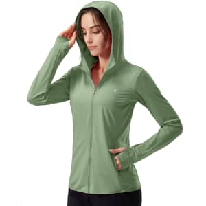 Soothfeel Women's UPF 50+ Sun Hoodie Jacket: $17.99 Soothfeel Women's UPF 50+ Sun Hoodie Jacket: $17.99
